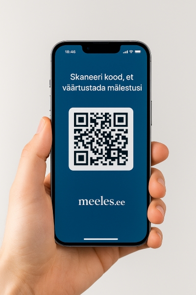 Digitaalne mälestusleht QR-koodiga – Meeles.ee